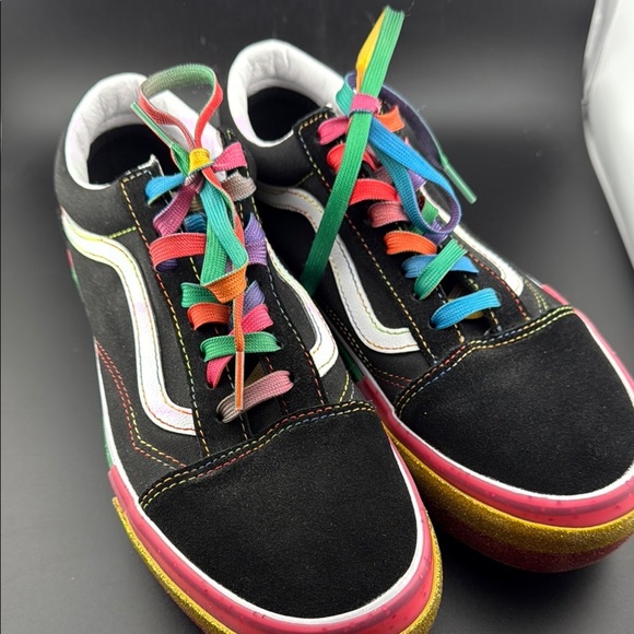 UNISEX Vans Old Skool Stacked Glitter Like New - Picture 2 of 6